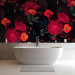 Wall Mural Nature - energetic composition of colourful flowers on a black background 143174 additionalThumb 8