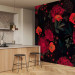 Wall Mural Nature - energetic composition of colourful flowers on a black background 143174 additionalThumb 7