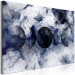 Canvas Black Planets (1-piece) - abstraction in white-navy space 145274 additionalThumb 2