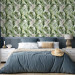Wallpaper In an Exotic Thicket - Large Intertwined Green Leaves 149874 additionalThumb 4