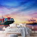 Wall Mural Maritime Transport - International Flow on the Ocean at Dusk 150974 additionalThumb 2