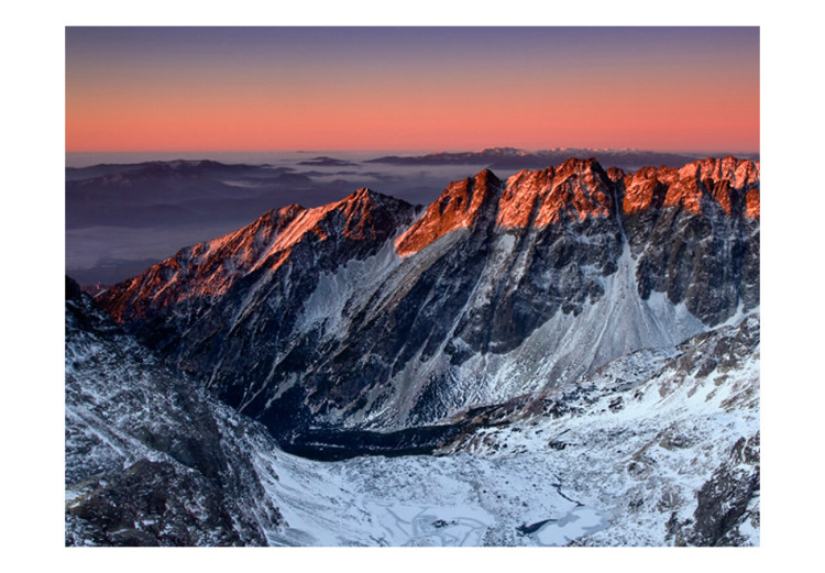 Photo Wallpaper Winter Mountain Landscape - Sunrise over Rocky Mountains 59974 additionalImage 1