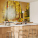 Wall Mural Space - Landscape from a Window with Autumn Trees and Falling Leaves 60574 additionalThumb 7