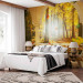 Wall Mural Space - Landscape from a Window with Autumn Trees and Falling Leaves 60574 additionalThumb 2