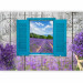 Wall Mural Postcard from Provence - Provencal motifs in retro style, window overlooking the lavender field 64174 additionalThumb 5