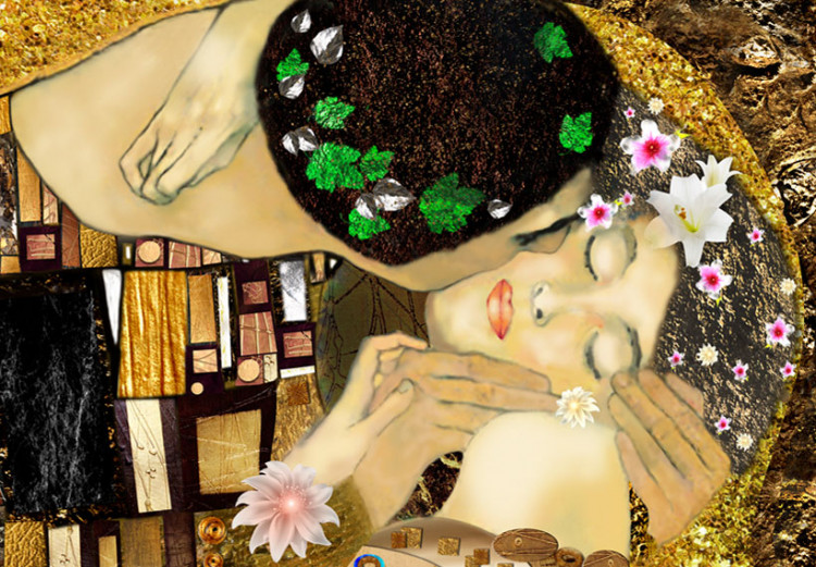 Canvas Print Klimt inspiration - Kiss 64574 additionalImage 5