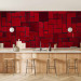 Photo Wallpaper Angular imagery - mosaic of red elements 92074 additionalThumb 6