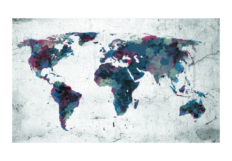 Wall Mural World map on the wall 97074 additionalImage 1