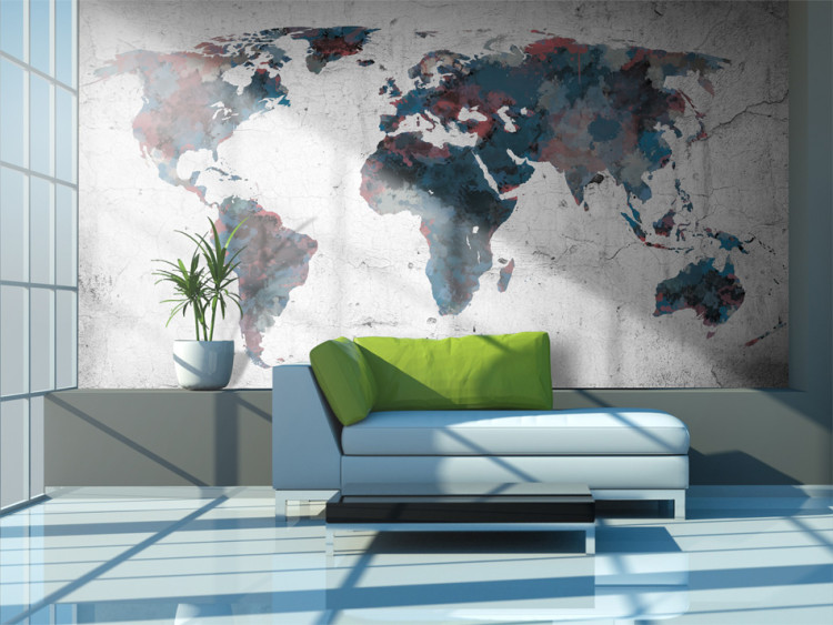 Wall Mural World map on the wall 97074