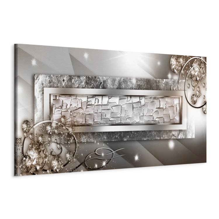 Canvas Art Print Glass and Crystals (1-part) Narrow Beige 106984 additionalImage 2