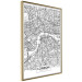 Poster Map of London - black and white map of the capital of the United Kingdom and texts 116384 additionalThumb 3