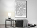 Poster Map of London - black and white map of the capital of the United Kingdom and texts 116384 additionalThumb 8