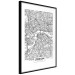 Poster Map of London - black and white map of the capital of the United Kingdom and texts 116384 additionalThumb 12