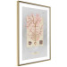 Poster Mysterious Little Tree - abstraction with texts and a plant in pale colors 116884 additionalThumb 6