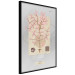 Poster Mysterious Little Tree - abstraction with texts and a plant in pale colors 116884 additionalThumb 10