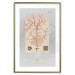 Poster Mysterious Little Tree - abstraction with texts and a plant in pale colors 116884 additionalThumb 14