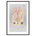 Poster Mysterious Little Tree - abstraction with texts and a plant in pale colors 116884 additionalThumb 15
