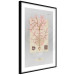 Poster Mysterious Little Tree - abstraction with texts and a plant in pale colors 116884 additionalThumb 11