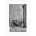 Wall Poster Old Italian Bicycle - black and white shot with a view of a stone street 117784 additionalThumb 19