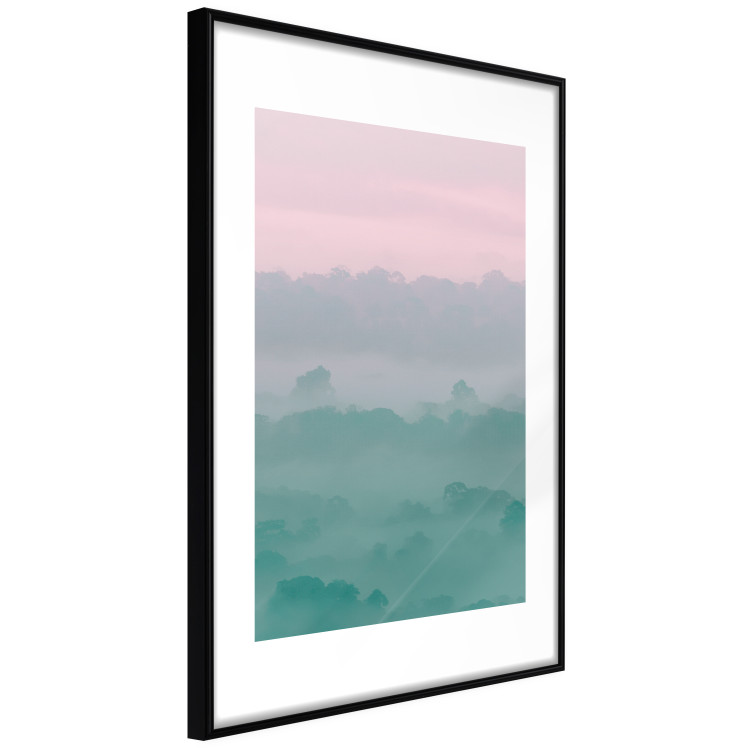 Wall Poster Misty Dawn - landscape of trees amid dense fog in pastel colors 119184 additionalImage 10