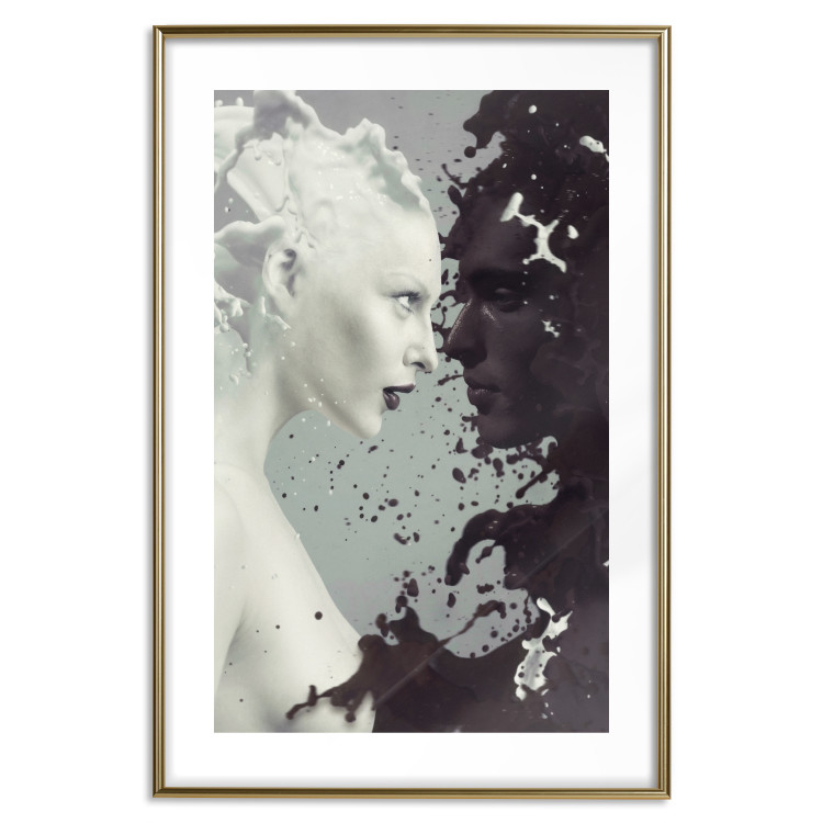 Poster Milk and Chocolate - unique abstraction with a woman and man 121884 additionalImage 14