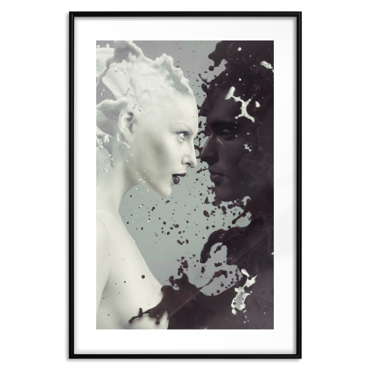 Poster Milk and Chocolate - unique abstraction with a woman and man 121884 additionalImage 20