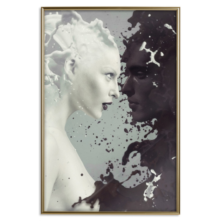 Poster Milk and Chocolate - unique abstraction with a woman and man 121884 additionalImage 19