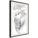 Wall Poster Ethnic Gaze - black portrait of an indigenous woman on white background 123284 additionalThumb 3