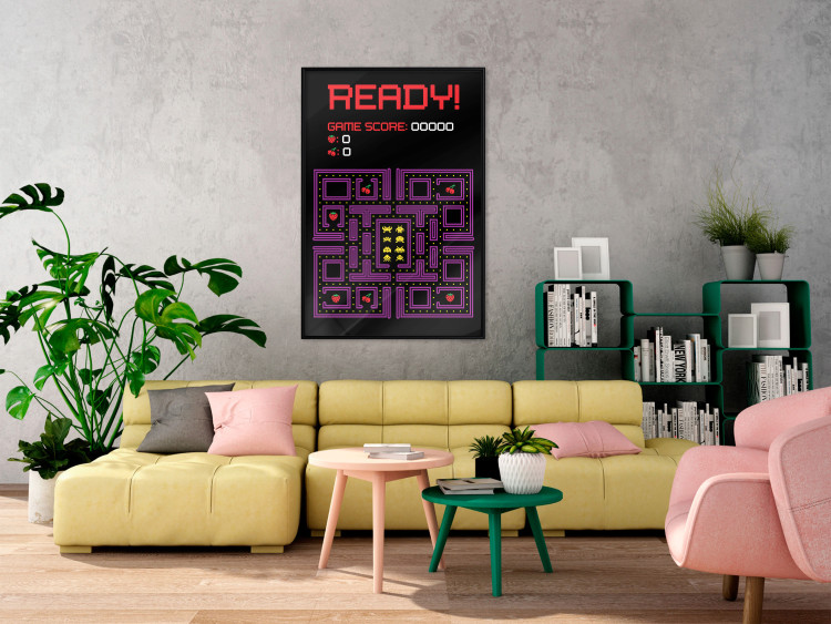 Poster Ready! - English captions and fruit icons on Pacman game map 123584 additionalImage 3