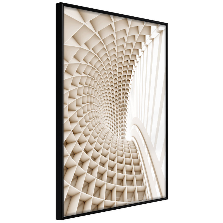 Poster Telemark - abstract tunnel with 3D imitation and light wall texture 123884 additionalImage 10