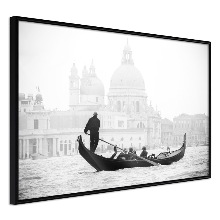 Wall Poster Gondola Ride - photograph of Venice architecture in black and white motif 123984 additionalImage 10