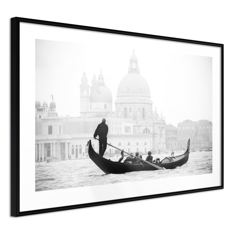 Wall Poster Gondola Ride - photograph of Venice architecture in black and white motif 123984 additionalImage 13