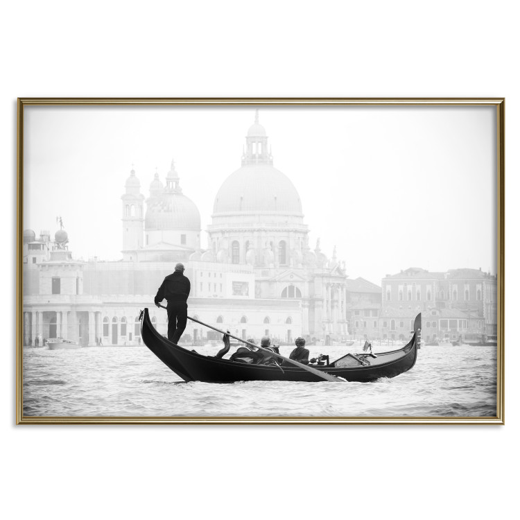 Wall Poster Gondola Ride - photograph of Venice architecture in black and white motif 123984 additionalImage 20