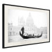 Wall Poster Gondola Ride - photograph of Venice architecture in black and white motif 123984 additionalThumb 3