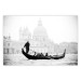 Wall Poster Gondola Ride - photograph of Venice architecture in black and white motif 123984