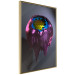 Wall Poster Layers of Abstract - purple-blue abstraction with a golden interior 125684 additionalThumb 12