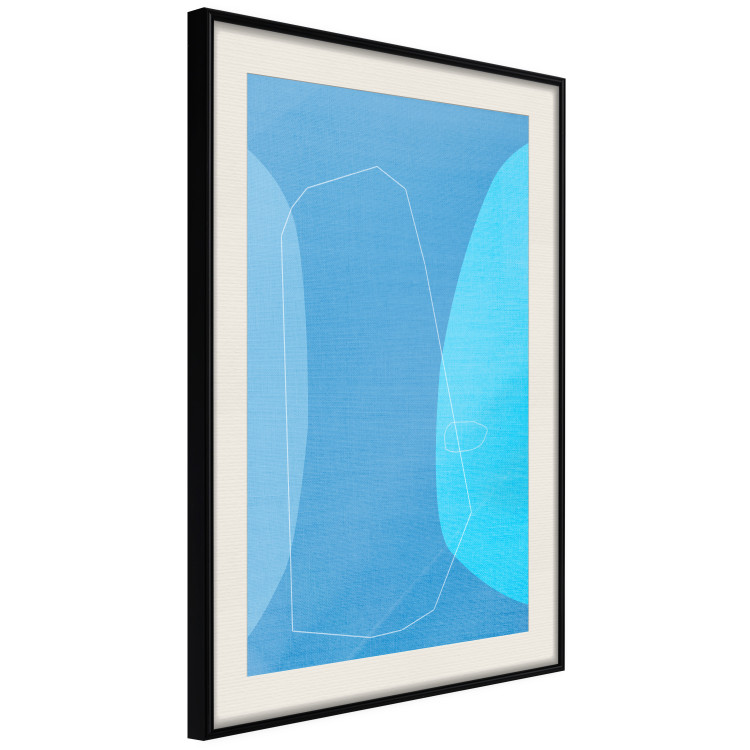 Poster Shapes of Blue - abstract blue composition of shapes and lines 126484 additionalImage 2