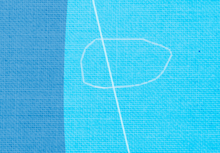 Poster Shapes of Blue - abstract blue composition of shapes and lines 126484 additionalImage 9