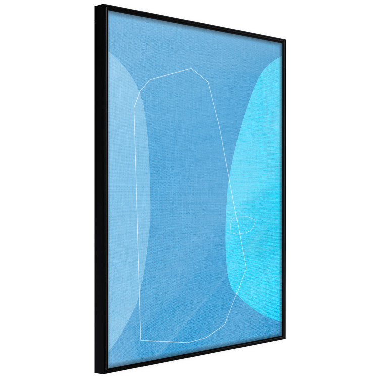 Poster Shapes of Blue - abstract blue composition of shapes and lines 126484 additionalImage 13
