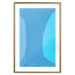 Poster Shapes of Blue - abstract blue composition of shapes and lines 126484 additionalThumb 16