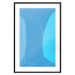 Poster Shapes of Blue - abstract blue composition of shapes and lines 126484 additionalThumb 17