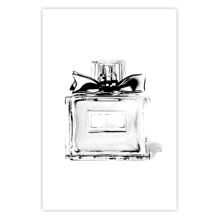 Wall Poster Perfume Bottle - black and white sketch of a glass perfume container 126684 additionalImage 25