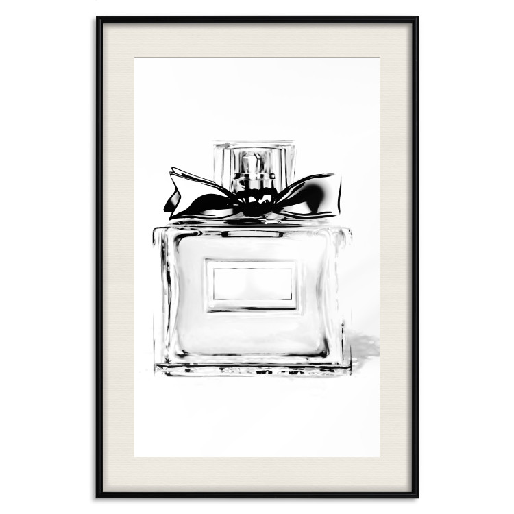 Wall Poster Perfume Bottle - black and white sketch of a glass perfume container 126684 additionalImage 19