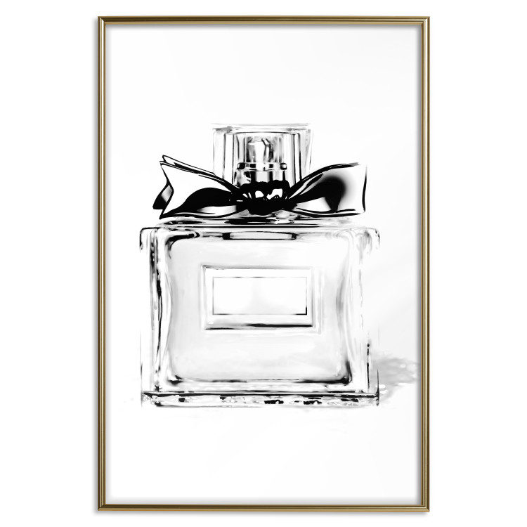 Wall Poster Perfume Bottle - black and white sketch of a glass perfume container 126684 additionalImage 17