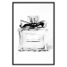 Wall Poster Perfume Bottle - black and white sketch of a glass perfume container 126684 additionalThumb 18