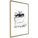 Wall Poster Perfume Bottle - black and white sketch of a glass perfume container 126684 additionalThumb 7