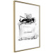 Wall Poster Perfume Bottle - black and white sketch of a glass perfume container 126684 additionalThumb 12