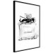 Wall Poster Perfume Bottle - black and white sketch of a glass perfume container 126684 additionalThumb 11