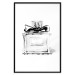 Wall Poster Perfume Bottle - black and white sketch of a glass perfume container 126684 additionalThumb 17