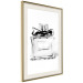Wall Poster Perfume Bottle - black and white sketch of a glass perfume container 126684 additionalThumb 3